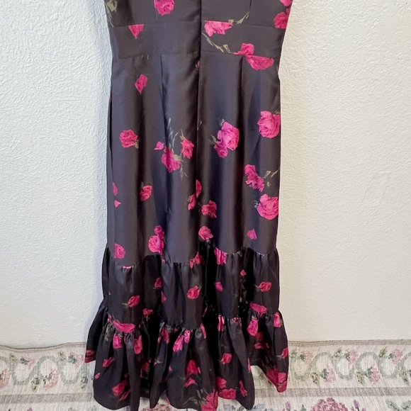 🪷NWT Sachin & Babi Rori Malbec Tea Blooms Gown - Picture 12 of 13